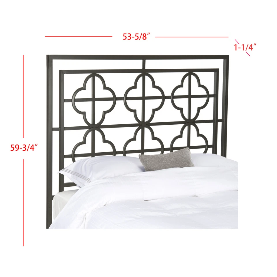 SAFAVIEH Lucinda Gunmetal Headboard | Gunmetal | King | - Image 2 of 4