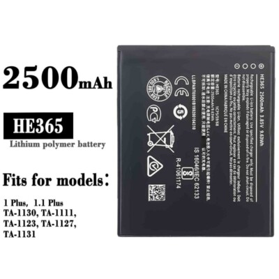 Replacement Battery For Nokia 1 Plus 1.1 Plus TA-1130 1111 1123 1127 1131 HE365