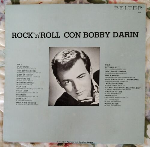 Bobby Darin LP - Rock'n'Roll Con Bobby Darin - Spain Release - New Vinyl - Picture 2 of 5