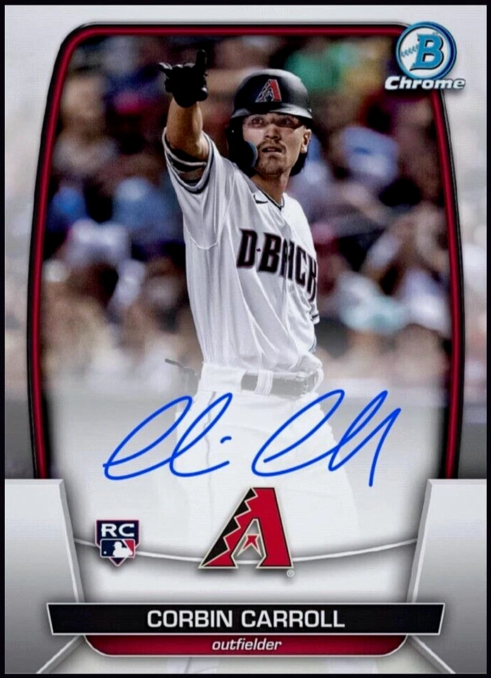 2023 Topps Bowman Rookie Signature - CORBIN CARROLL RC AUTO RARE