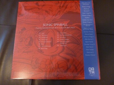 Sonic Spinball Limited Edition LP Record Blue Pin-Wheel NEW Data