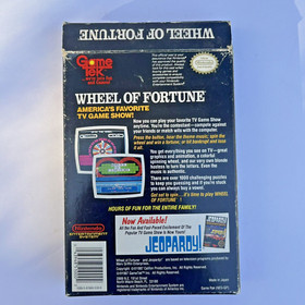 Wheel of Fortune, NES/ Nintendo, Complete in Box w/ Game/Manual -Tested/Working