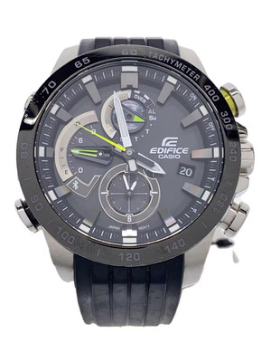CASIO EQB-800BR-1AJF Solar EDIFICE Analog Black Men's Watch Used Good Condition