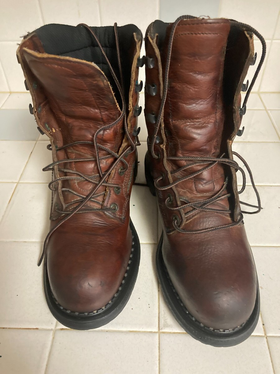 Red Wing Work Boots Mens Size 8 H Brown Dyna-Force 8 display picture 2