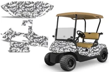 Golf Cart Graphics Kit Decal Sticker For E-Z-Go RXV 2008-2015 DIGICAMO WHITE