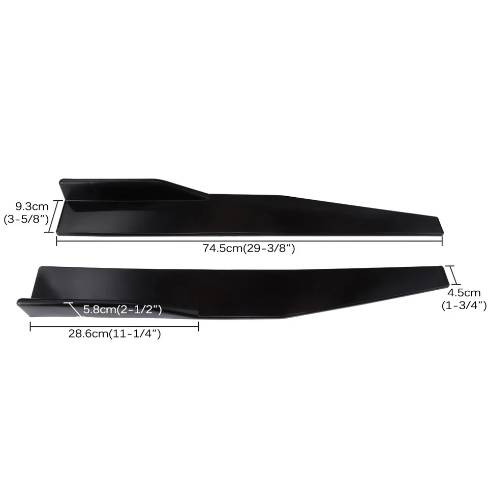 For Mazda Protege 1990-2003 Front Bumper Chin Lip Splitter +Rear Lip+Side Skirts Foto 3 de 4