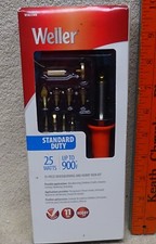 ** WELLER - 15-teiliges - HOLZOFEN-SET mit AUFBEWAHRUNGSBOX - Nbr WSB25WB - UNBENUTZT **