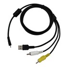 Av Audio Video Tv Cable Usb Charger Cord For Nikon CoolPix S3000 S3100 Camera