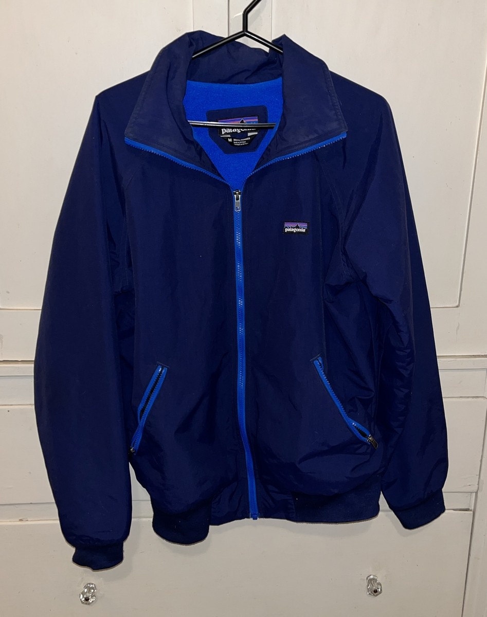 Patagonia Mens vtg Shelled Synchilla Full Zip Fleece Lined Bomber