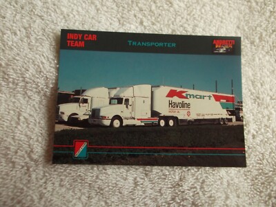 Andretti Racing ''INDY CAR TEAM TRANSPORTER'' #83 Trading Card 1992
