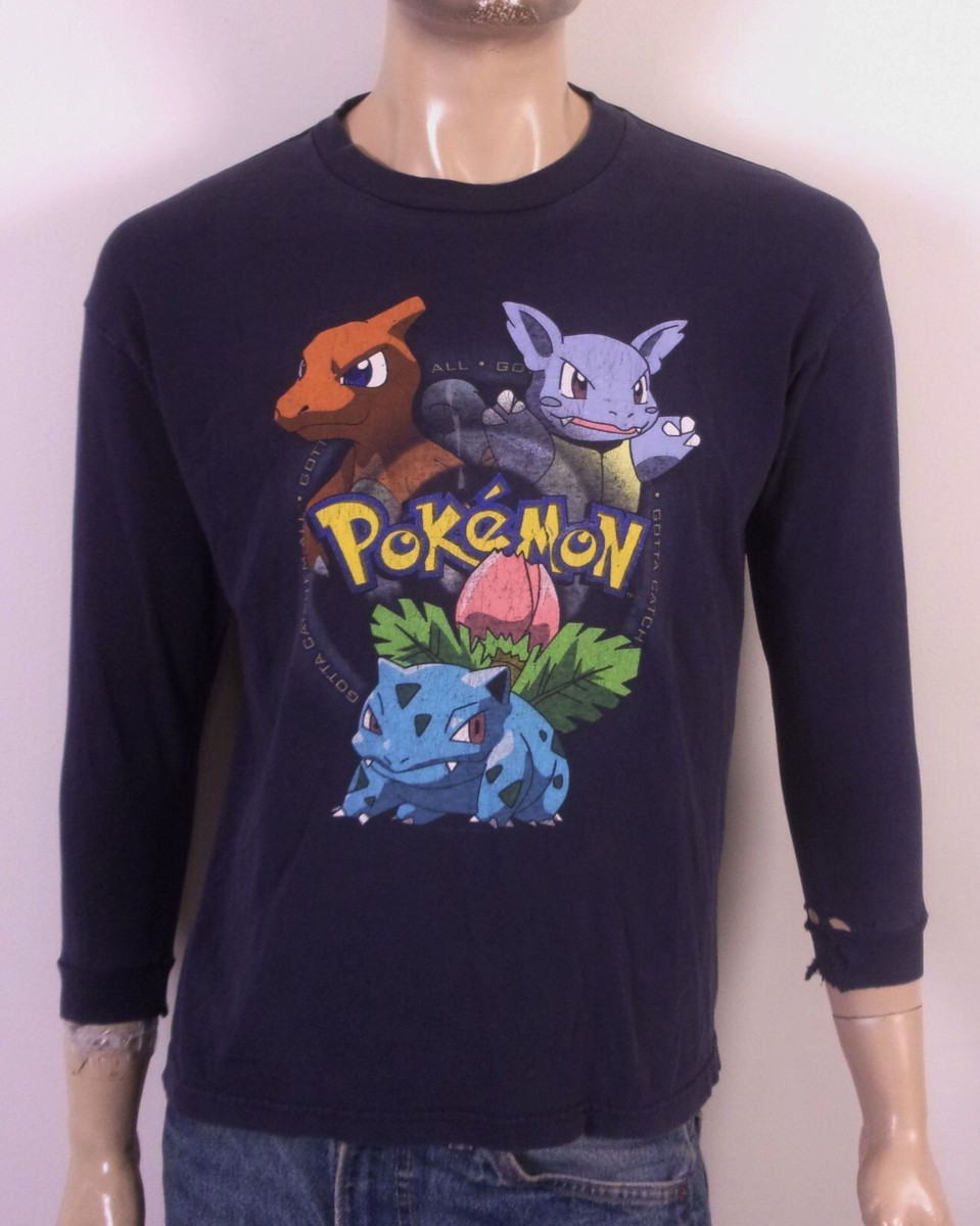 vintage 90s distressed Nintendo Pokemon LS T-Shirt Gotta vintage 90s distressed Nintendo Pokemon LS T-Shirt Gotta