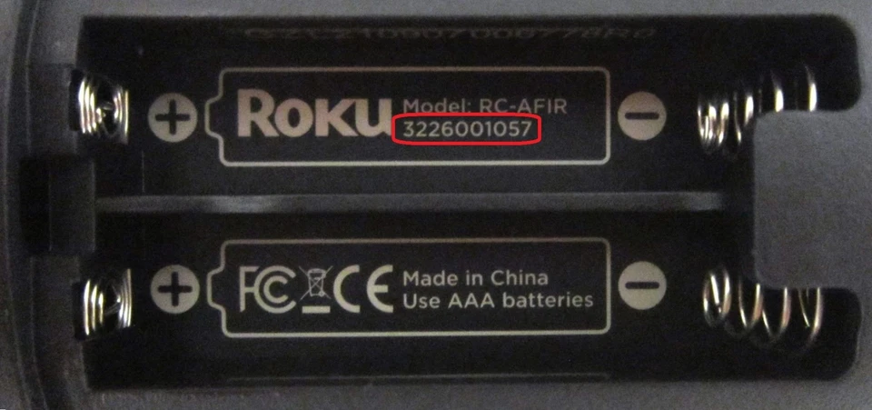 Pre-Owned RCA RTRU4328 Roku TV Remote*NOT FOR ROKU STREAMING DEVICES*3226001057 - Image 3 of 3