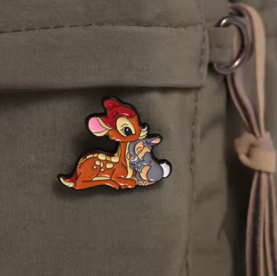 Bambi & Thumper Two of Disneys Cherished Characters Metal & Enamel Pin Free Post