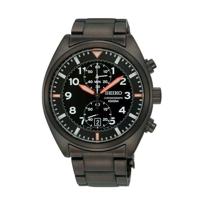 希少　海外モデル　SEIKO SNN237P1 腕時計(クォーツ)　クロノグラフ SEIKO Chronograph SNN237P1 Quartz Watch 100m Bracelet Steel Black