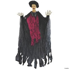 Halloween Hanging 36" Scary Creepy Man in Bowler Hat Haunted House Decor Prop