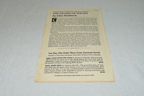 GRAPES OF WRATH Steinbeck ICL 1967 1ST International Collector's Library NOTES! - Picture 8 of 12