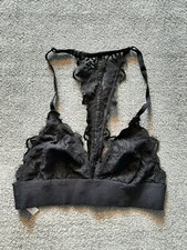 Victoria's Secret Bra XS Black Lace Triangle not padded