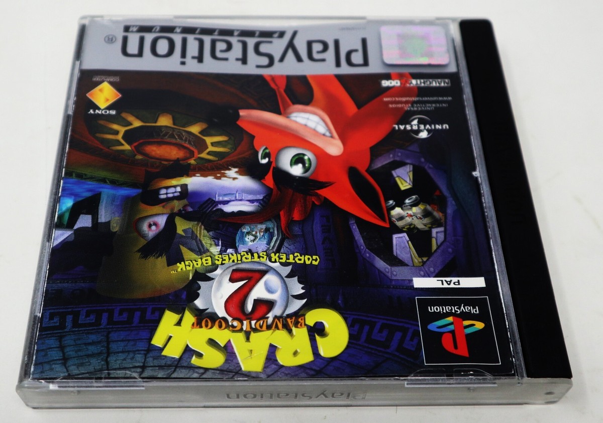 Sony PS1 Crash Bandicoot 2 : Cortex Strikes Back - Manuel Inclus, Boîtier Abîmé