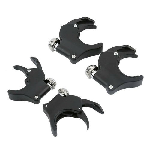 4 x 49mm Windscreen Windshield Clamps Quick Release Fit For Harley Dyna VRSCAW - Picture 2 of 11