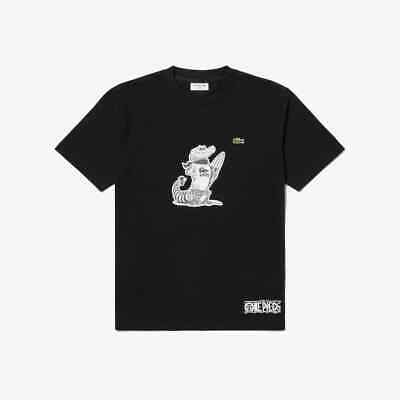 LACOSTE × ONE PIECE Crocodile Character T-shirt white black LACOSTE × ONE PIECE Crocodile Character T-shirt white black