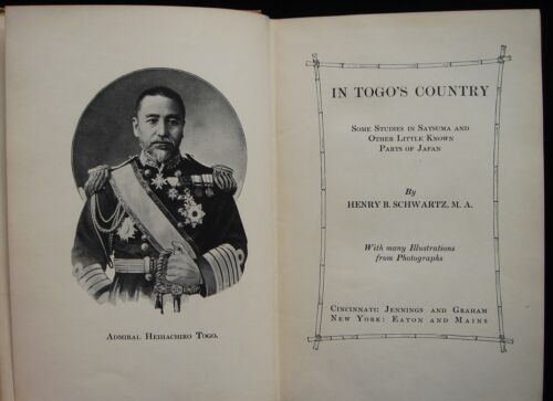 IN TOGO'S COUNTRY, by Henry B. Schwartz 1908 Japan Travel Nagasaki Satsuma Rare - Picture 4 of 9