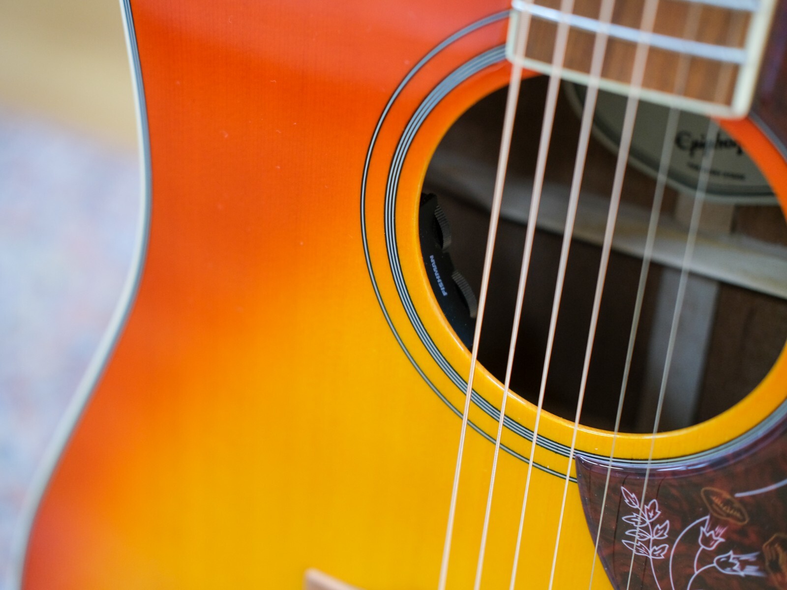 Epiphone Hummingbird Studio Acoustic Electric Guitar (Faded Cherry) eBay