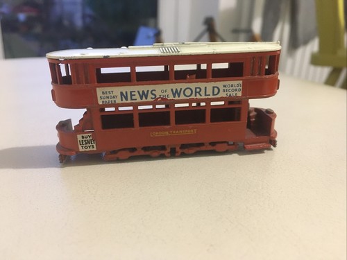 Lesney London Transport Tram No. 3 News Of The World Diecast Model
