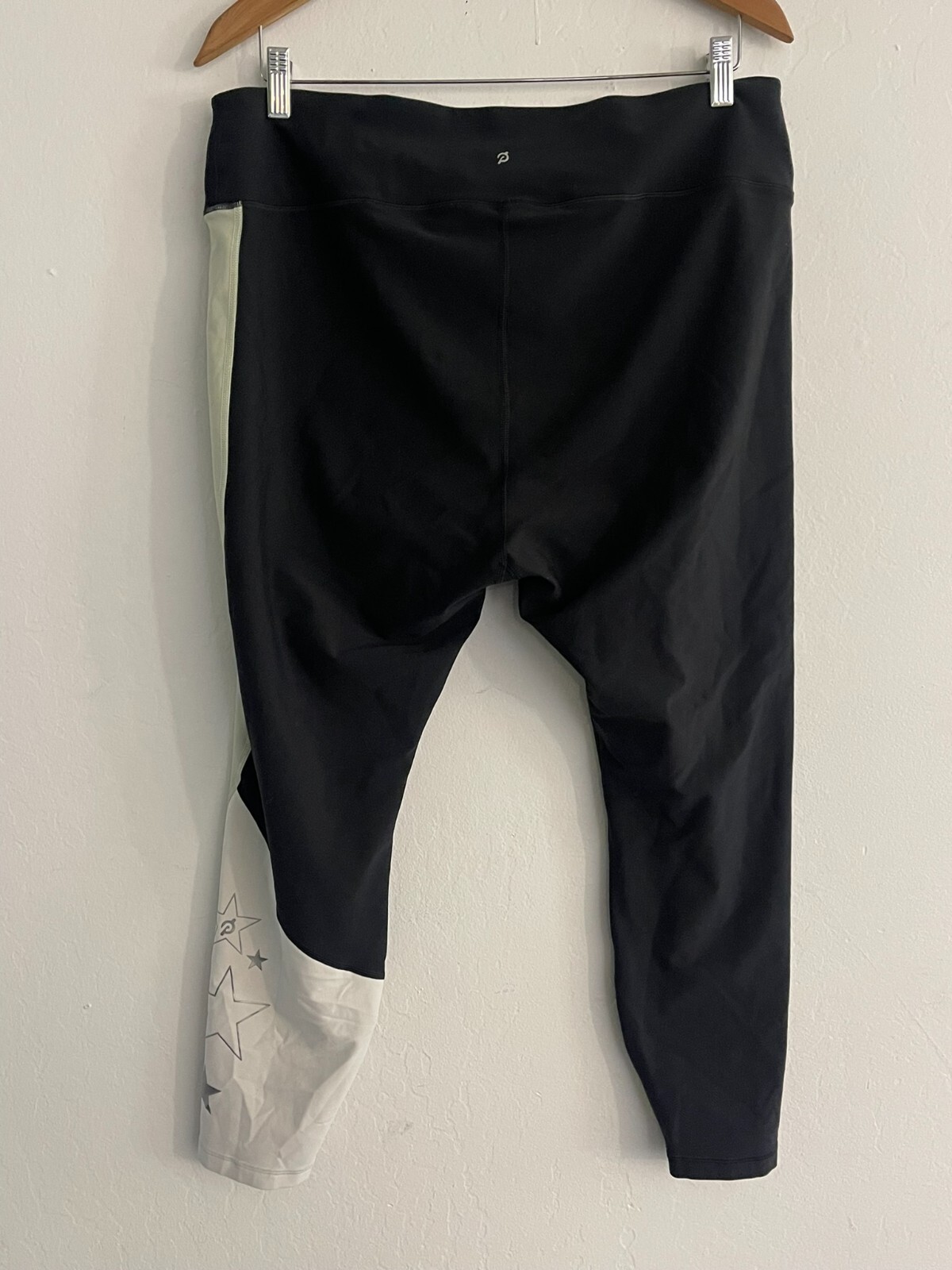 Peloton 3X Leggings Black Cadent High Rise Waist Colorblock Star Stretch Pants