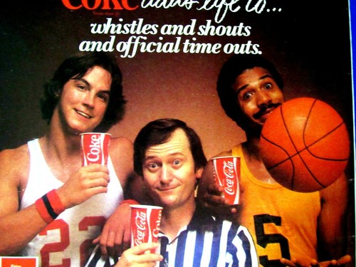 Hoops & Ref Coca Cola Vintage Coke Regional Original 1979 Print 8.5 x 11" - Picture 2 of 3