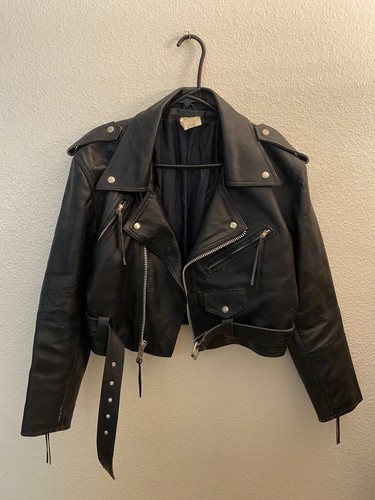 Vintage Harley Davidson Damen Leder Motorrad Jacke Biker Heavy Duty Gr. M - Bild 4 von 20
