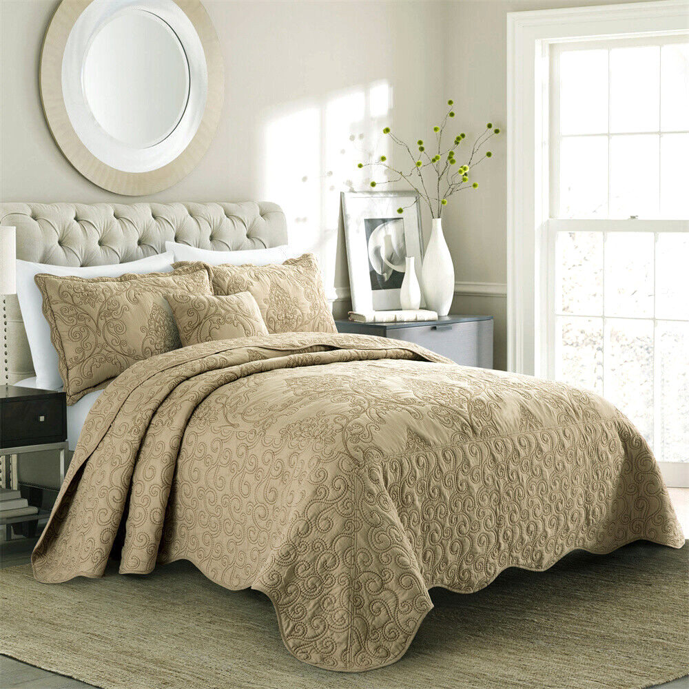 Elegant Damask Embroidery Soft Lightweight