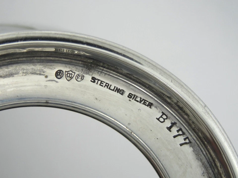 RARE AMERICAN WATSON COMPANY STERLING SILVER B177 SWING HANDLE SUGAR BOWL 99g - Image 2 of 4