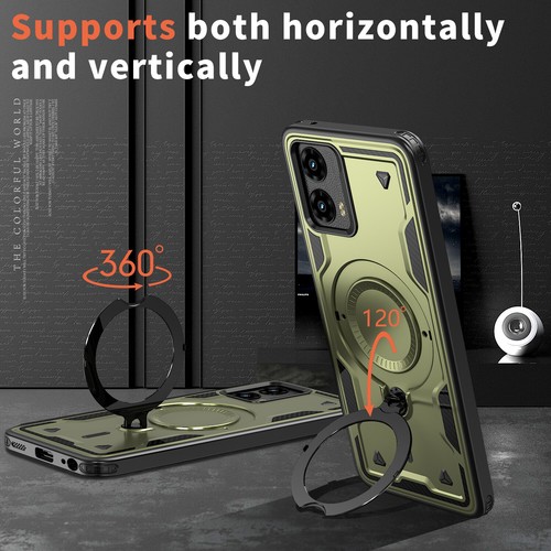 Funda con soporte magnético resistente a prueba de golpes para Motorola G Stylus/Power/Play 2025 - Imagen 3 de 49