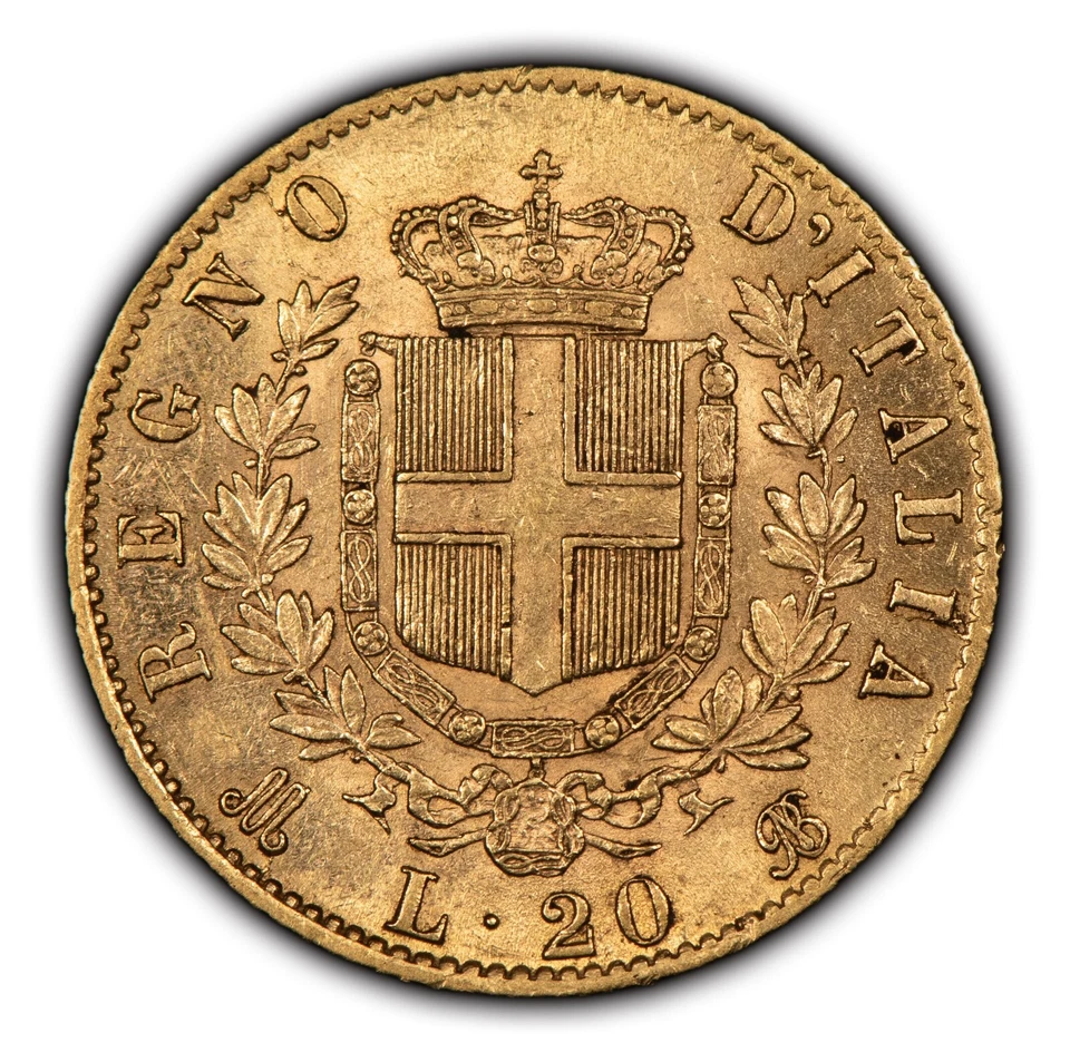 Moneda de oro de 20 liras 1873M BN Italia - 0,1867 AGW - SKU-G2378 Foto 2 de 4