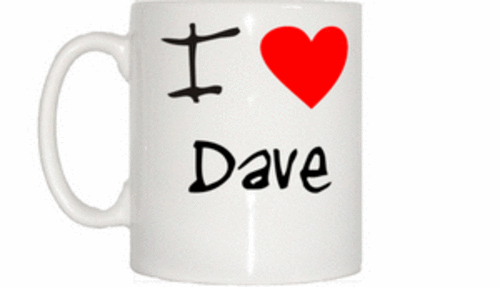 I Love Heart Dave Mug - Picture 1 of 1