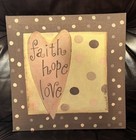 Faith Hope And Love Decorative Wall Sign — photo 10