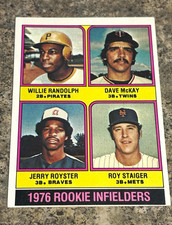 1976 Topps - Rookie Infielders #592 Rookie - Randolph, McKay, Royster