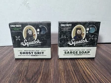 Dr Squatch Soap 2 Pack Ghost Grit And Sarge Soap- Call of Duty Limited Edition