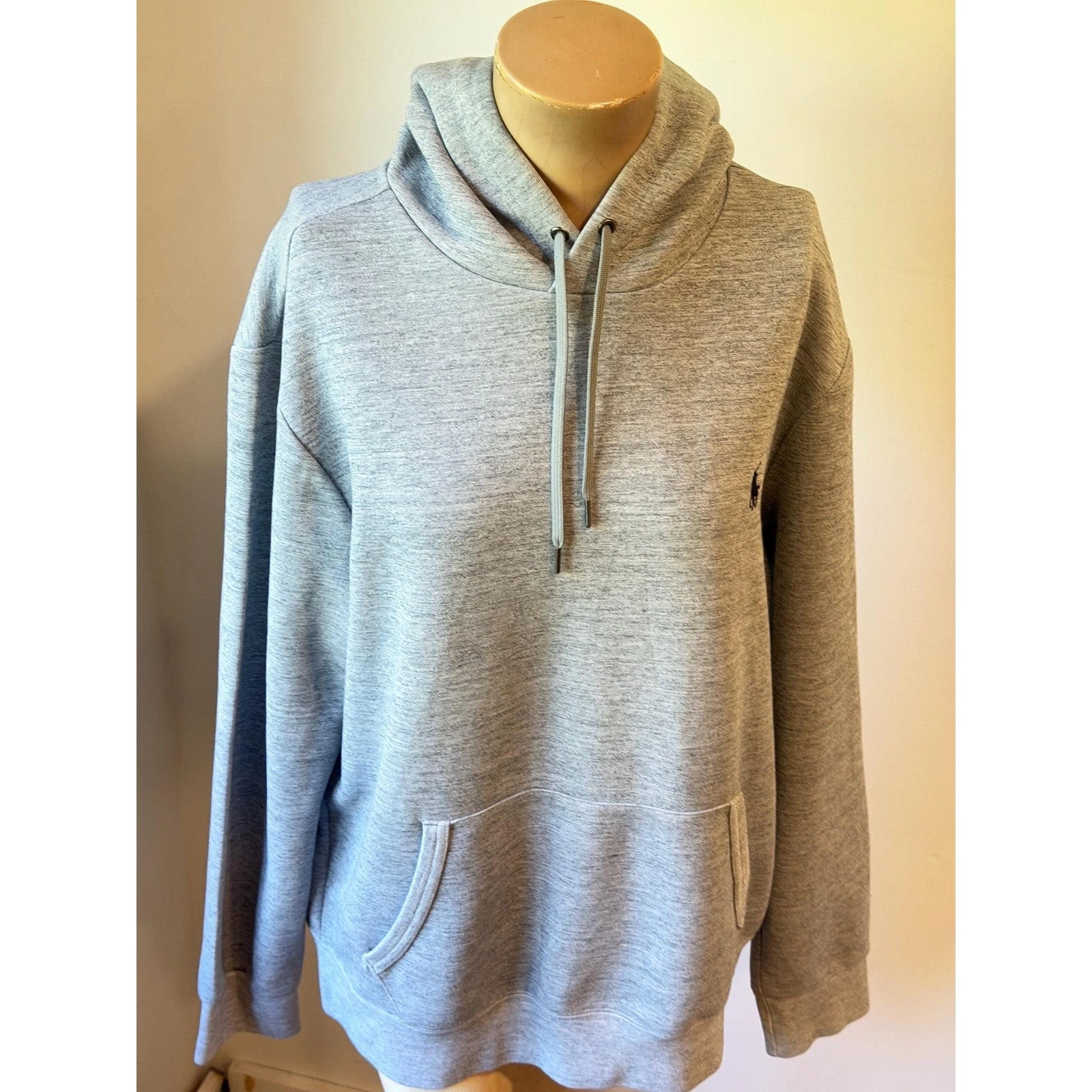 Polo Ralph Lauren Gray| Heather Hoodie | Vintage Style Pullover Sweatshirt| Men image 8