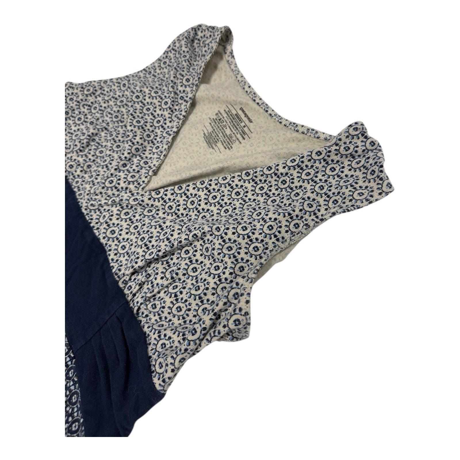 Patagonia Women's M Blue Sleeveless Colorblock Geometric Margot Dress Casual thumbnail 5