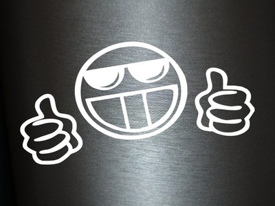 Plott Aufkleber Thumbs Up Cool Sticker Autoaufkleber Shocker Fun Tuning