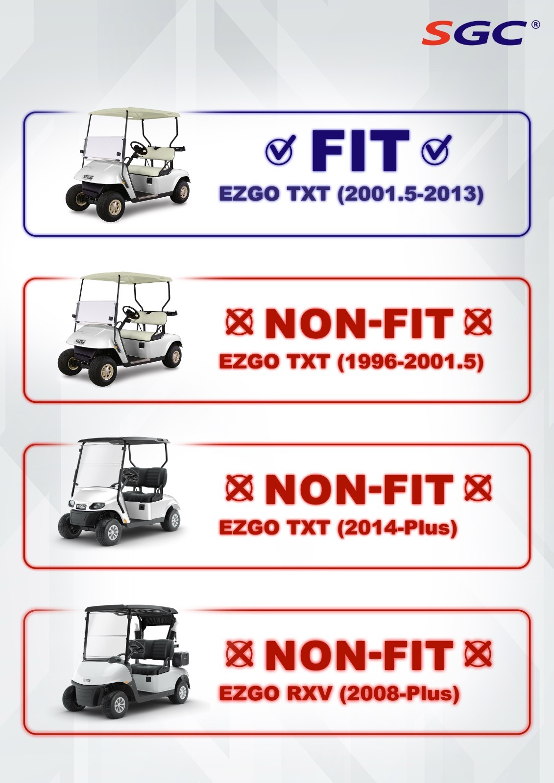 'MOAB' All Aluminum Roof Rack for EZGO TXT (1996-2014) Golf Cart