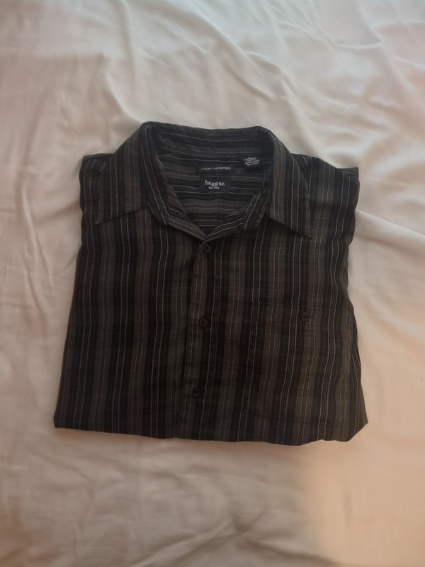 Haggar Men's XL long sleeve button down