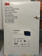 NEW 3M Black Privacy Filter PF220W1B   22  Wide Monitor Privacy Screen