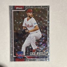 Topps 2026 Series 1 Zack Wheeler Crackleboard Phillies Baseball Card #261