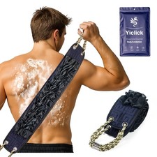Back Scrubber Exfoliating Washcloth Towel With Handle Bath Sponge Loofah