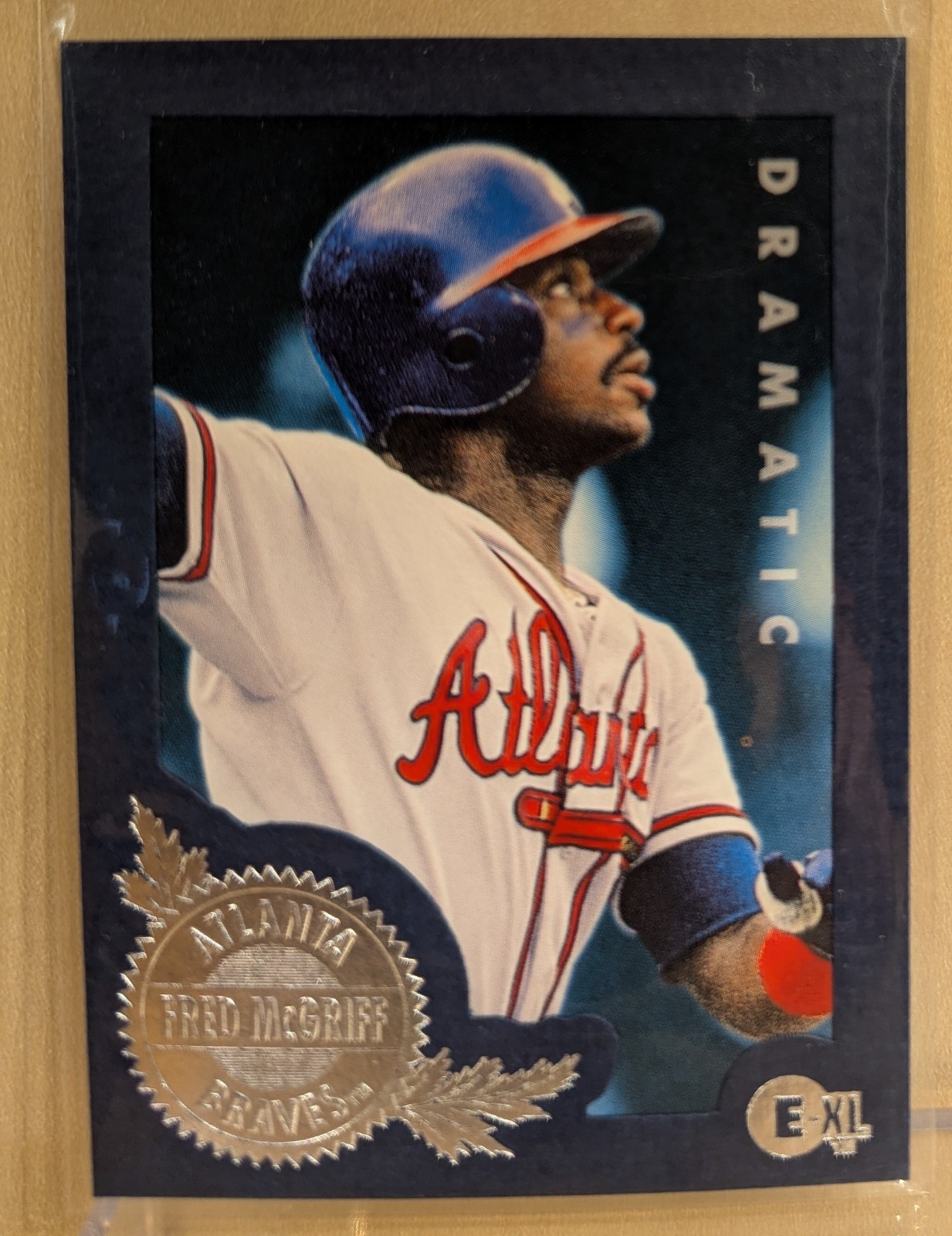 1996 E-Motion XL E-XL #147 Fred McGriff Braves HOF RARE FRAMED SUPER PREMIUM