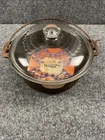 Vintage Wagner Ware Cast Iron 5Qt Dutch Oven With Orig Glass Lid Made in the USA