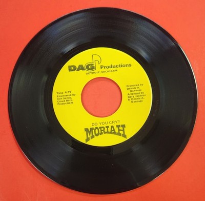 Moriah-Do You Cry/Easy To Love You-DAG Prod-Rare Private Detroit Rock 45-NM