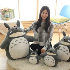Lindo Totoro Sonriente Almohada de Peluche Juguete Muñeca Juguete de Peluche Regalo de Cumpleaños En Stock